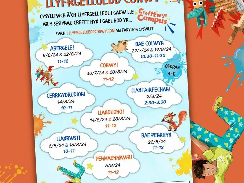 Summer Craft Sessions with Conwy Libraries!