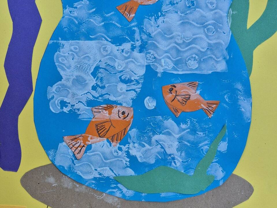 Criw Celf Bach - Matisse ‘Gold Fish’ Paper Craft