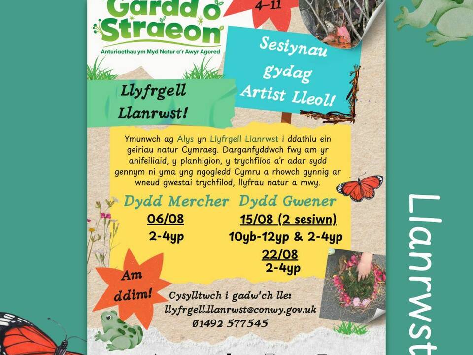 Artist Craft Sessions at Llanrwst Library with Creu Conwy!